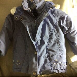 London Fog Kids Lavender Blue Puffer Jacket with Hood